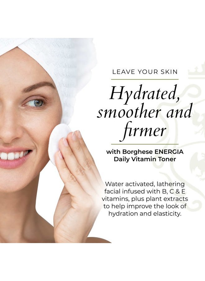 Borghese Energia Daily Vitamin Toner - Facial Toner with Vitamin C, B, & E, Niacinamide & Plant Extracts for Skin Tone & Texture, for All Skin Types  - Image 2