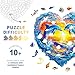 Purdicra Wooden Puzzles for Adults Heartfelt Dolphins Wooden Jigsaw Puzzle Unique Animal Shaped Wood Puzzles Adult Christmas Birthday Gifts for FriendsFamily Home Decor 114 111in 180pcs - Image 4