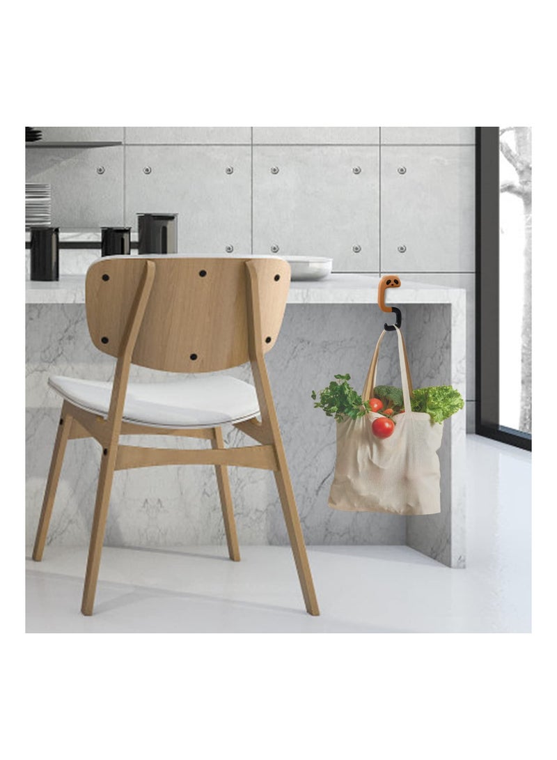 Purse Hook for Table, Foldable Purse Hanger, Purse Holder for Student Table Desk Restroom Office Shool Restraurant, Handbag Hook Holder Hand Bag Hanger for Tables, Desks(4PC) - Image 5