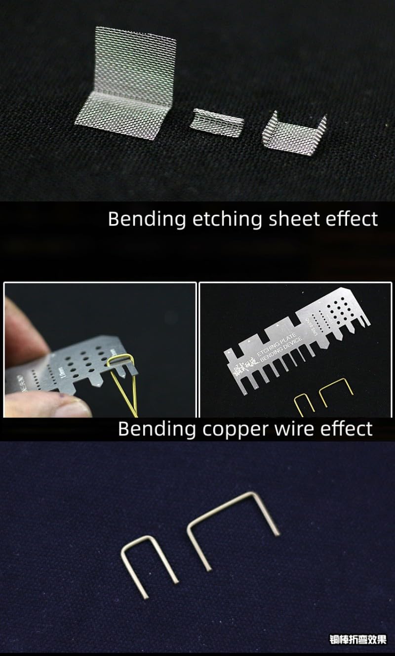 ANSAI Metal Bending Ruler for Modeling DIY,Bending Etched Chip,Copper Wires - Image 3