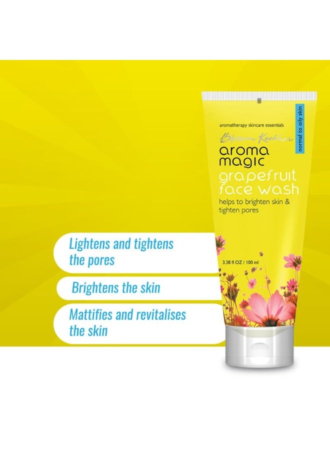 Aroma Magic Grapefruit Face Wash for Brightening & Pore tightening | For Oily Skin | 100 ml | Pack of 2 - Image 2