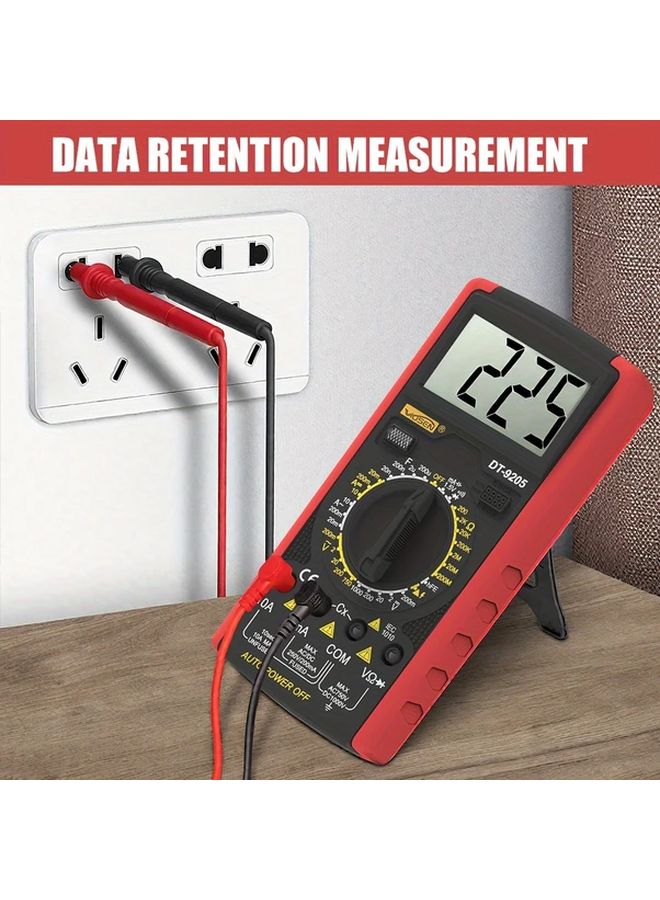 Tangerine Digital Multimeter for Voltage Current Resistance Continuity Testing - Image 3