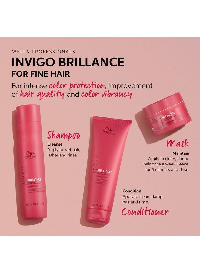 Wella Professionals Wella Professionals Invigo Brilliance Conditioner | For Coarse Colored Hair| Color Protecting & Color Vibrancy Conditioner| 33.8 Fl Oz  - Image 4
