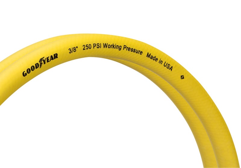 Goodyear 3' x 3/8" Rubber Whip Hose Yellow 250 Psi - Image 3