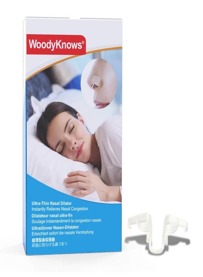 WoodyKnows Ultra-Thin Nasal Dilator, Improves Sleep and Sports Airflow, alleviates Nasal Congestion and Nose-Related snoring, deviated Septum aid (Trial S/M/L) - Image 1