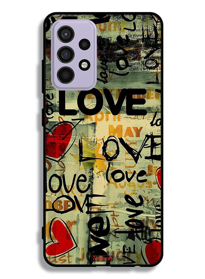Tolwak Samsung Galaxy A52 4G Protective Case Cover Love Tags - Image 1