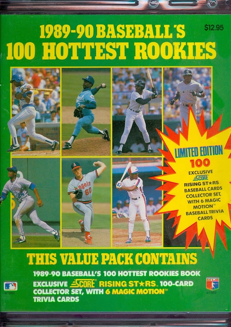 1989-90 Score Baseball Baseball's 100 Hottest Rookies Book Album Guide Rookie