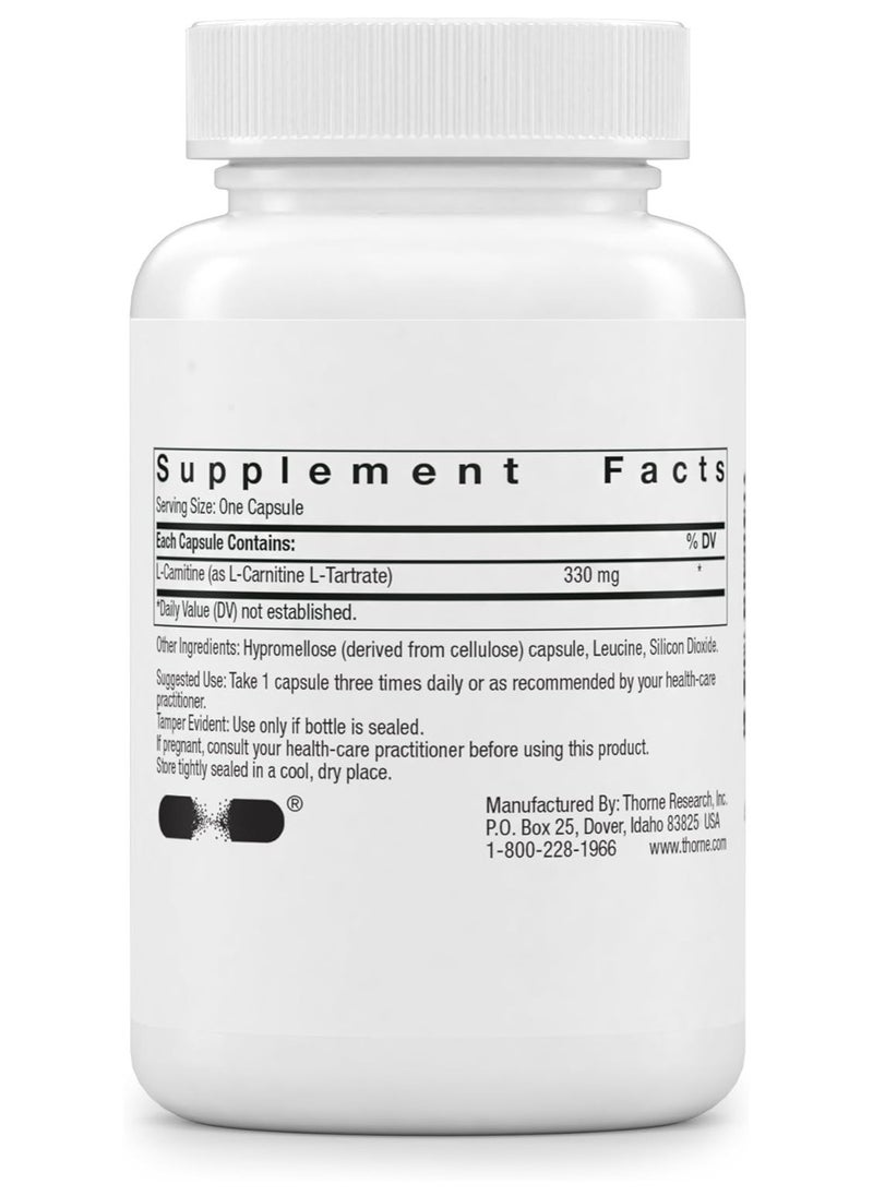 L-Carnitine Dietary Supplement - 60 Capsules