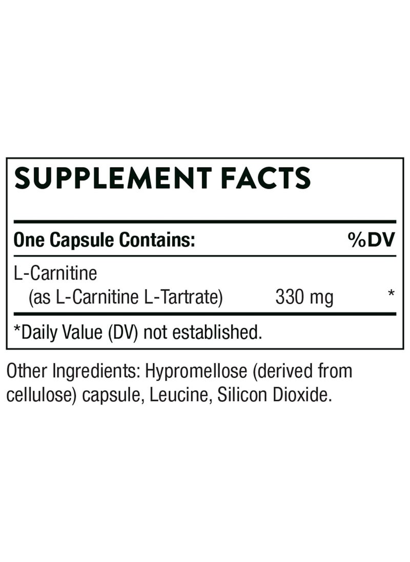 L-Carnitine Dietary Supplement - 60 Capsules