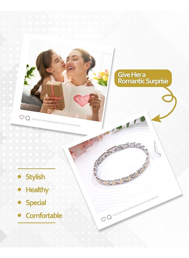 أساور مغناطيسية للنساء، أساور مغناطيسية قابلة للتعديل على شكل حورية البحر، هدايا مجوهرات ليوم الأم (سلسلة حورية البحر) - Image 4