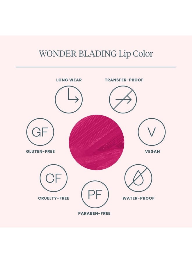 Wonderskin - Wonder Blading Lip Stain Peel Off Masque Long Lasting Waterproof And Transfer Proof Pink Lip Tint Matte Finish Peel Off Lip Stain (Darling Masque) - Image 1