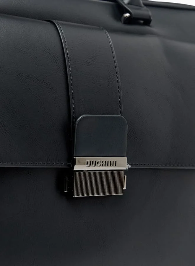 DUCHINI Men Solid Duffle Bag with Detachable Strap and Zip Closure