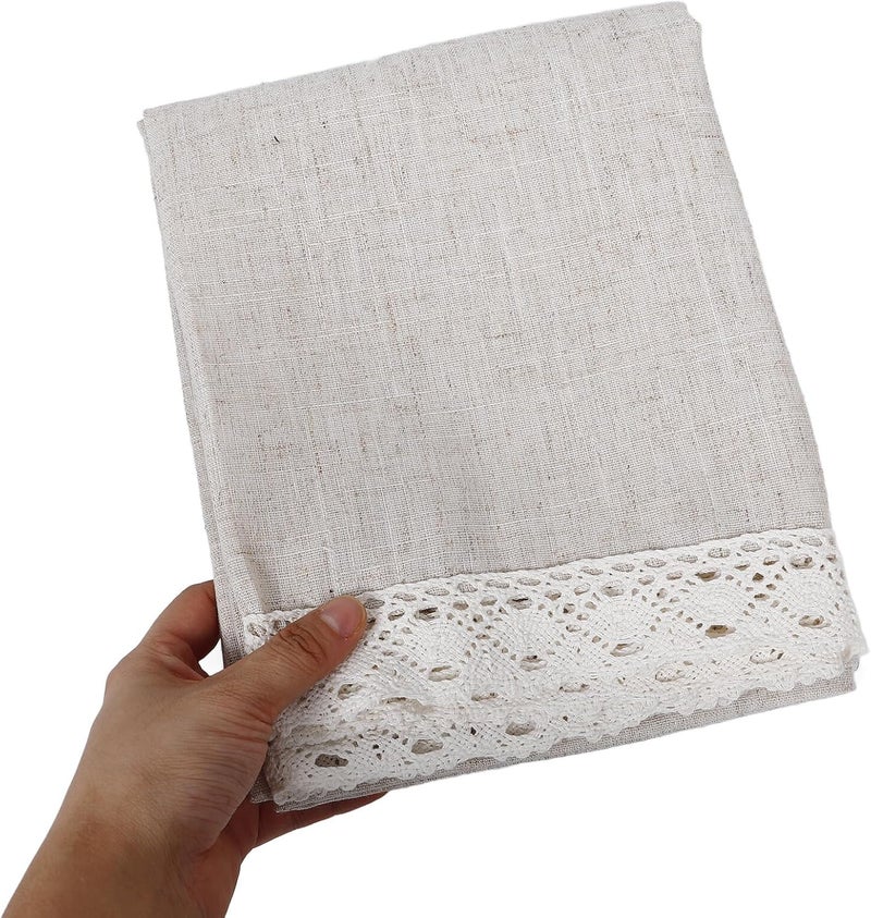 Foldable jojofuny Farmhouse Kitchen Window Curtain Valance 150x45cm Cotton Linen Blend Sheer Short Drapes Dust-Resistant Rod Pocket for Cafe Bathroom Home Decor Storage & transit friendly All territory compatible build Cost effective global grade quality Stable base Local trackable shipment All climate suitability All governorates deliver Daily life matching design User tested optimized build Indoor outdoor use Field test upgraded craftsmanship Sufficient order stock Slow wear optimized quality Light & sturdy Classic practical design UV resistant Fade proof All-round well-engineered practical build Multi-hub shipment dispatch Remote area delivery Full land route delivery Trendy flexible practical build All season compatible build Smooth joint - Image 3