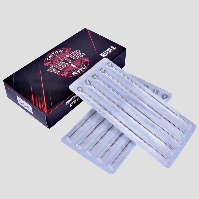 Tattoo Gizmo 18RL Tattoo Needles Virtue 50PCS Professional Disposable Sterilized Round Liner Long Tattoo Needle 1218RL - Image 2