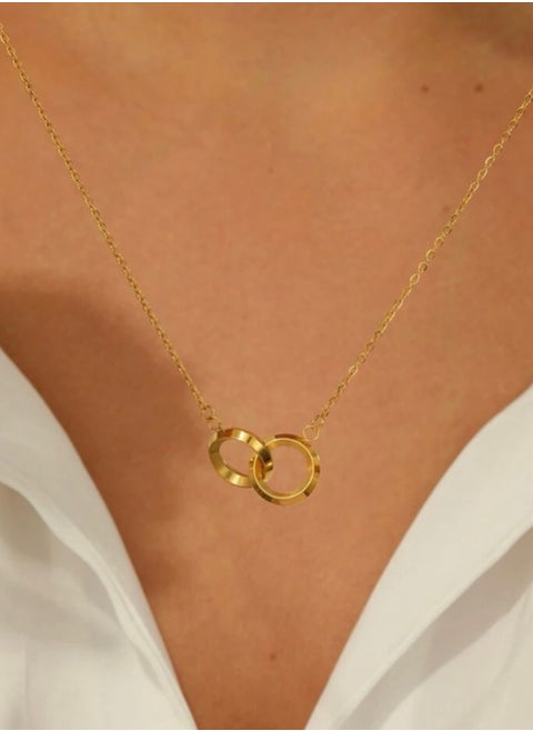 Elegant Women’s Necklace Made Of Stainless Steel Coated With Gold In A Modern And Chic Design