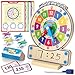 Coogam Wooden Clock Teaching Time Toy Analog Digital Clock with FlyTelling Time Board Game Montessori Time Learning Educational Toy for 3 4 5 Year Old Homeschool Classroom Kids - Image 2