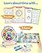 Coogam Wooden Clock Teaching Time Toy Analog Digital Clock with FlyTelling Time Board Game Montessori Time Learning Educational Toy for 3 4 5 Year Old Homeschool Classroom Kids - Image 4