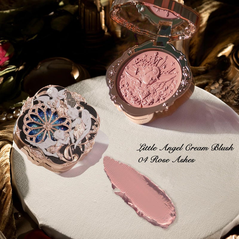Flower Knows Little Angel Cream Blush,Warm Pink Hydrating Blush for Cheeks,Buildable & Blendable Dewy Face Makeup,Soft Long-Lasting Cute Make Up for Women & Girls,0.21 Oz(04 Rose Ashes) - Image 5