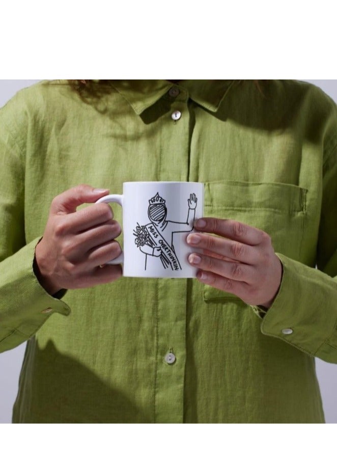 Printed Ceramic Mug – 330ml Durable Coffee Cup for Daily Use – Ideal for Home, Office & Gifting – Heat-Resistant, Microwave Safe, Printed Finish – Model OP7888SY - Image 2