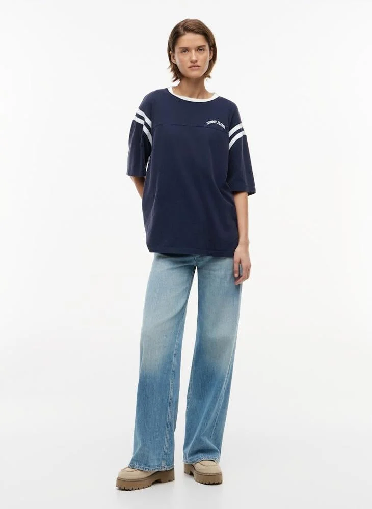TOMMY JEANS  Casual  Ovs Varsity T-Shirt for Women | Best Price UAE