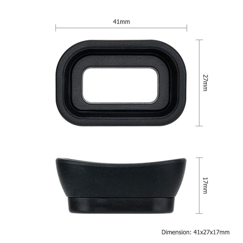 Kiorafoto Soft Silicon Camera Viewfinder Eyecup Eyepiece Eyeshade for Sony A6600 A6500 A6400 Eye Cup Protector Replaces Sony FDA-EP17 - Image 5