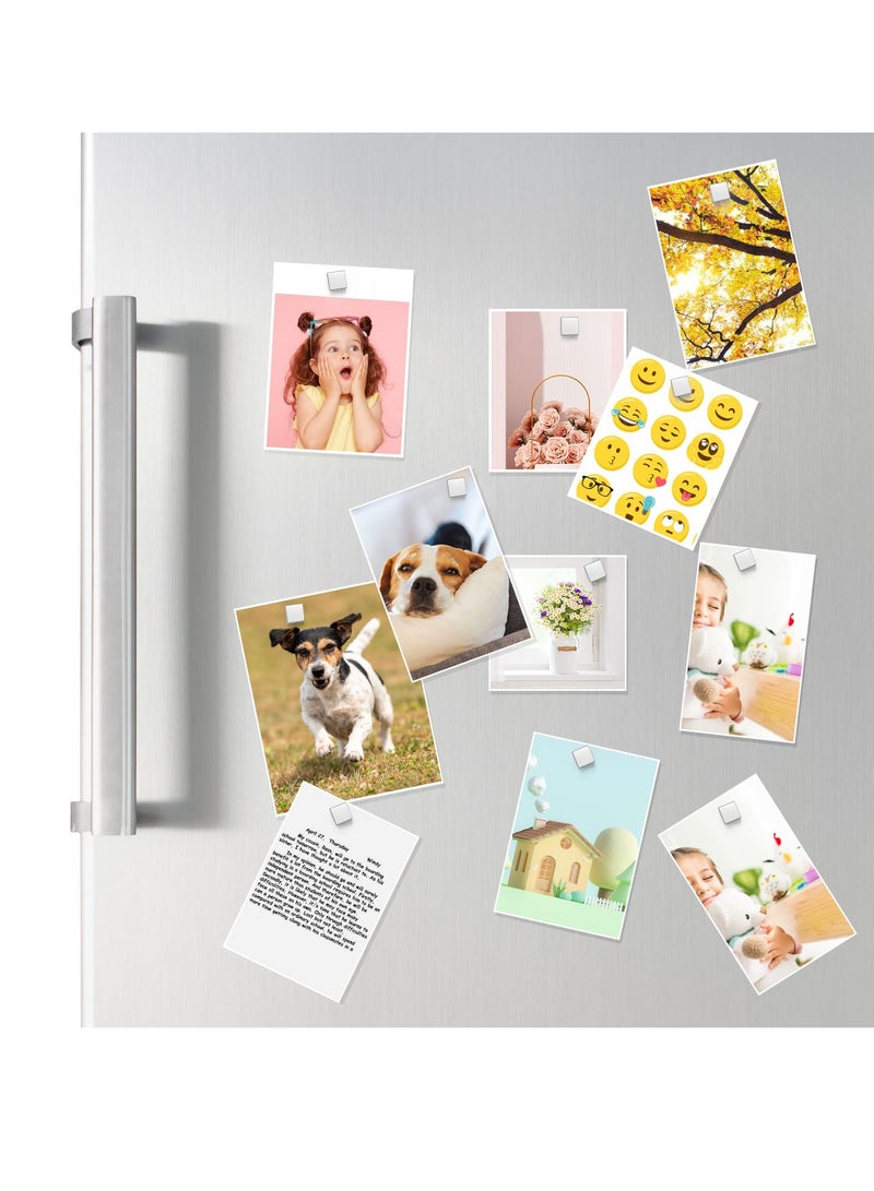 Excefore Fridge Magnets, 5 x 5 x 5mm Strong Magnet , 110pcs Neodymium Magnets, Tacks Magnetic Push Pins for Whiteboard, Magnets for Fridge, Office, Map, Photo (Square)  - Image 2