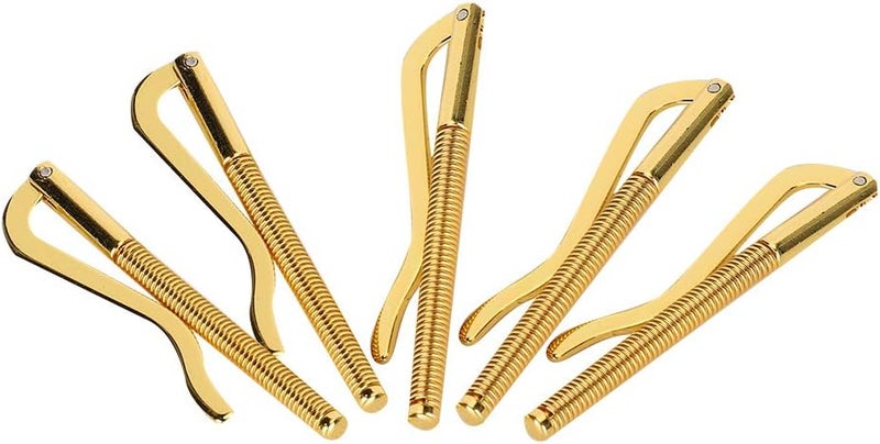 Money Clip, Cash Clip 75mm Spring Clip with High Hardness for Leather Wallet (Gold) - Image 2