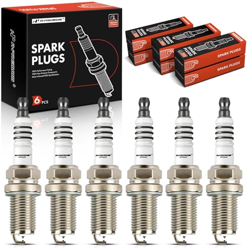 A-Premium Iridium Platinum Spark Plugs Compatible with Acura, Chrysler, Dodge, Nissan Vehicles - TL, Sebring, Avenger, Taurus, Santa Fe, Frontier, Quest & More, Pack of 6 - Image 1