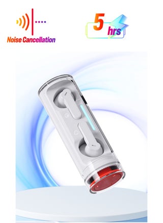 T77 Bluetooth Earbuds with Microphone - Wireless Earbuds with Rotating Charging Case, 4 Mics with Noise Cancelling, White - pzsku/Z1D1FA5F255C2C0F826CEZ/45/1741330369/3099c464-709f-40b6-a3da-99364223383d