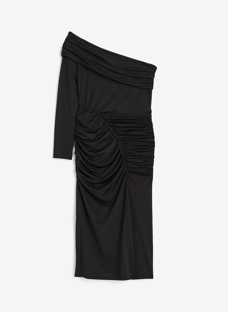 H&M Draped Off The Shoulder Dress