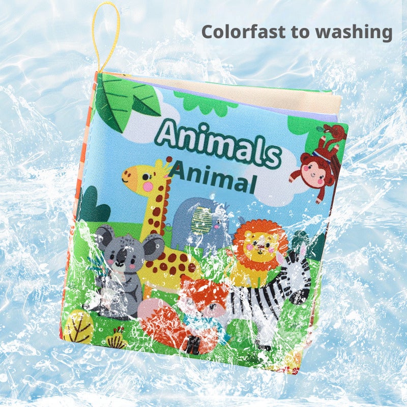 Baby Cloth Book - Tear Resistant, Chewable, Sound Early Education Toy - Image 4