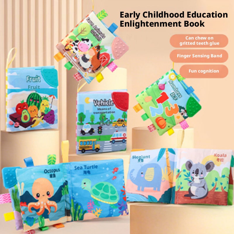 Baby Cloth Book - Tear Resistant, Chewable, Sound Early Education Toy - Image 1