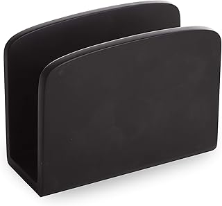 BINO Napkin Holder, Black - Napkin Holders for Tables Napkin Holders for Kitchen Napkin Holder Marble Napkin Holder - Image 1