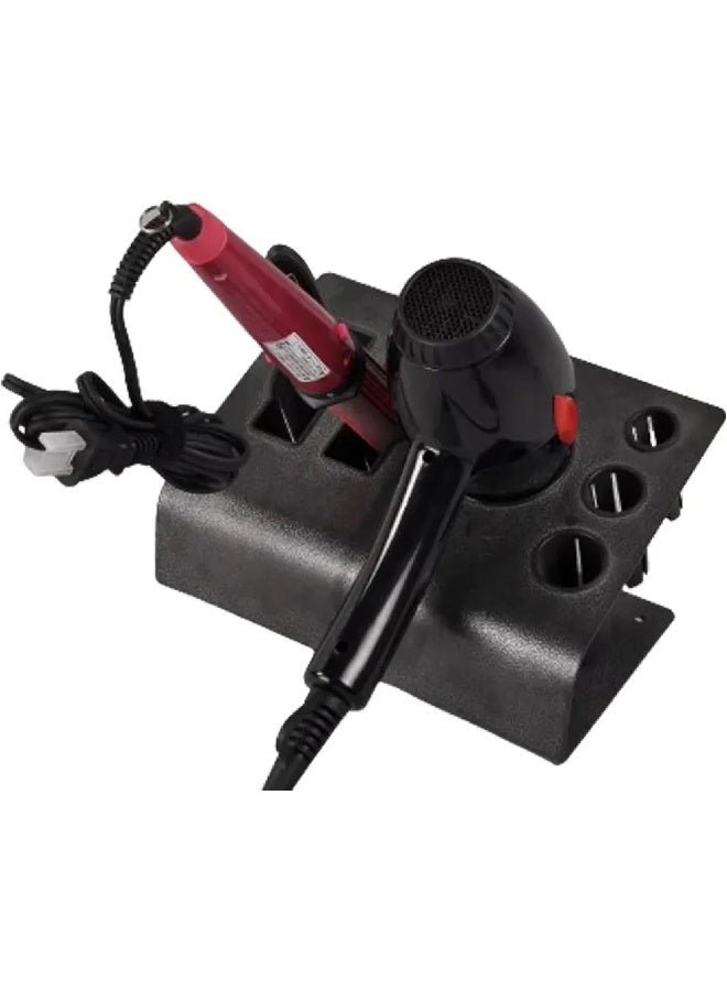 Onetech Hair Dryer Holder Countertop, Hair Dryer Organizer, Suitable For Home & Professional Use, Metal, Black - Image 2