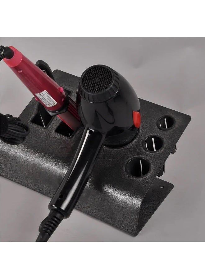 Onetech Hair Dryer Holder Countertop, Hair Dryer Organizer, Suitable For Home & Professional Use, Metal, Black - Image 3