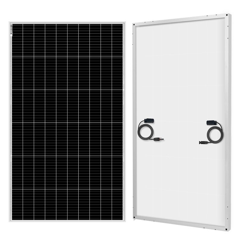 DOKIO Monocrystalline Solar Panel Size 200W 12V, Half-Cell Design, Aluminum Frame, MC4 Connector, Pre-Drilled Holes for RV, Boat, Roof, Off-Grid Power - Image 1