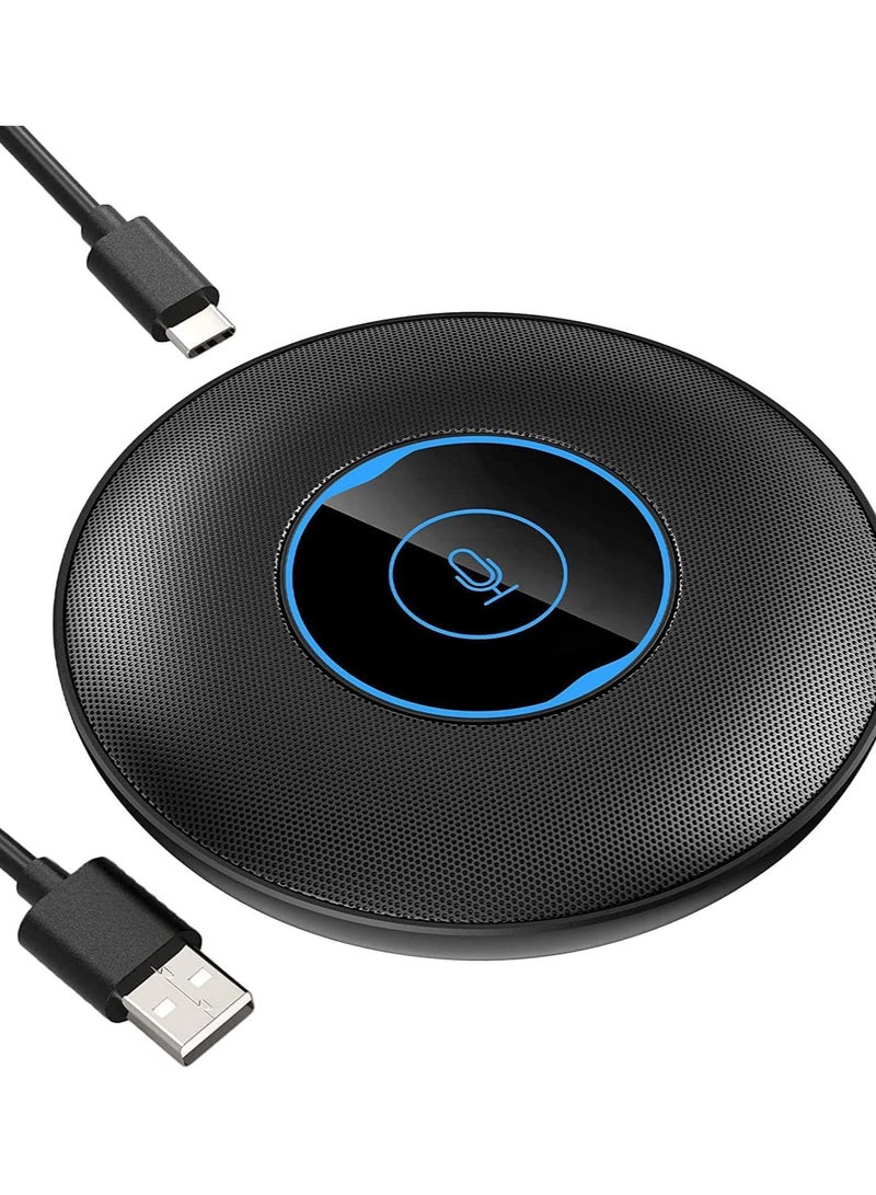 erorex Conference USB Microphone, 360 degrees Omnidirectional Laptop PC Computer External Conference Mic with Mute Button, Compatible with MacOS Windows for Zoom Meeting, Online Learning, Skype VD60 - Image 1