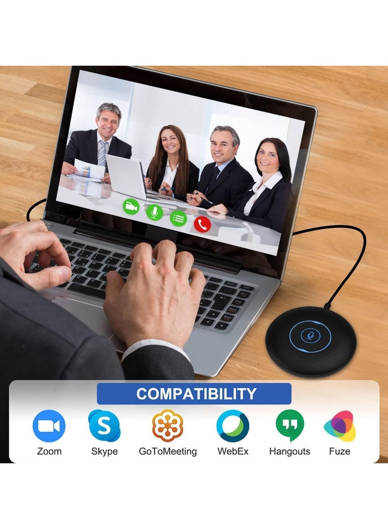 erorex Conference USB Microphone, 360 degrees Omnidirectional Laptop PC Computer External Conference Mic with Mute Button, Compatible with MacOS Windows for Zoom Meeting, Online Learning, Skype VD60 - Image 5