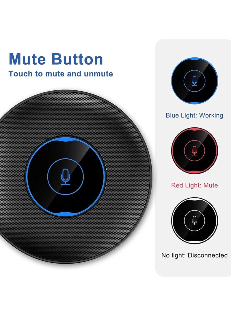 erorex Conference USB Microphone, 360 degrees Omnidirectional Laptop PC Computer External Conference Mic with Mute Button, Compatible with MacOS Windows for Zoom Meeting, Online Learning, Skype VD60 - Image 3