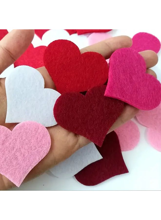 قلوب اللباد الملونة المختلطة المزينة بالقطع بالليزر لصنع ألبوم القصاصات والبطاقات والحرف اليدوية DIY - Image 3