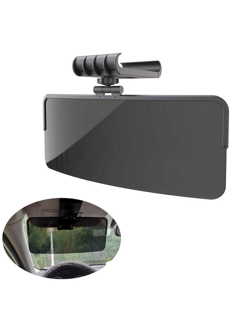 حاجب شمسي عالمي للسيارة قابل للتدوير 360 درجة، قابل للتعديل ومضاد للوهج، يمتد لحماية العينين من الشمس، سهل التركيب ويناسب معظم السيارات والدفع الرباعي والشاحنات - Image 5