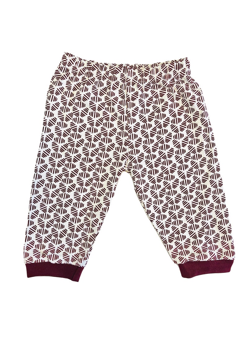 Little Bee Made with Love ,2 Pcs Boys Pyjama Set, for 0 to 3 months (S),3 to 6 months (M),6 to 12 months(L),12 to 18 months (XL) Adorable CALL ME COOL BOY Print Cozy Long Sleeve Round Neck Top and Long Pants Sleepwear, Soft Breathable Pure Cotton Nightwear, Spring Fall Lounge Wear for New Born ,Toddler Boys, Suitable for Sleep Wear, Daily Wear, Casual Wear, Home Wear, School Wear, Red - Image 3