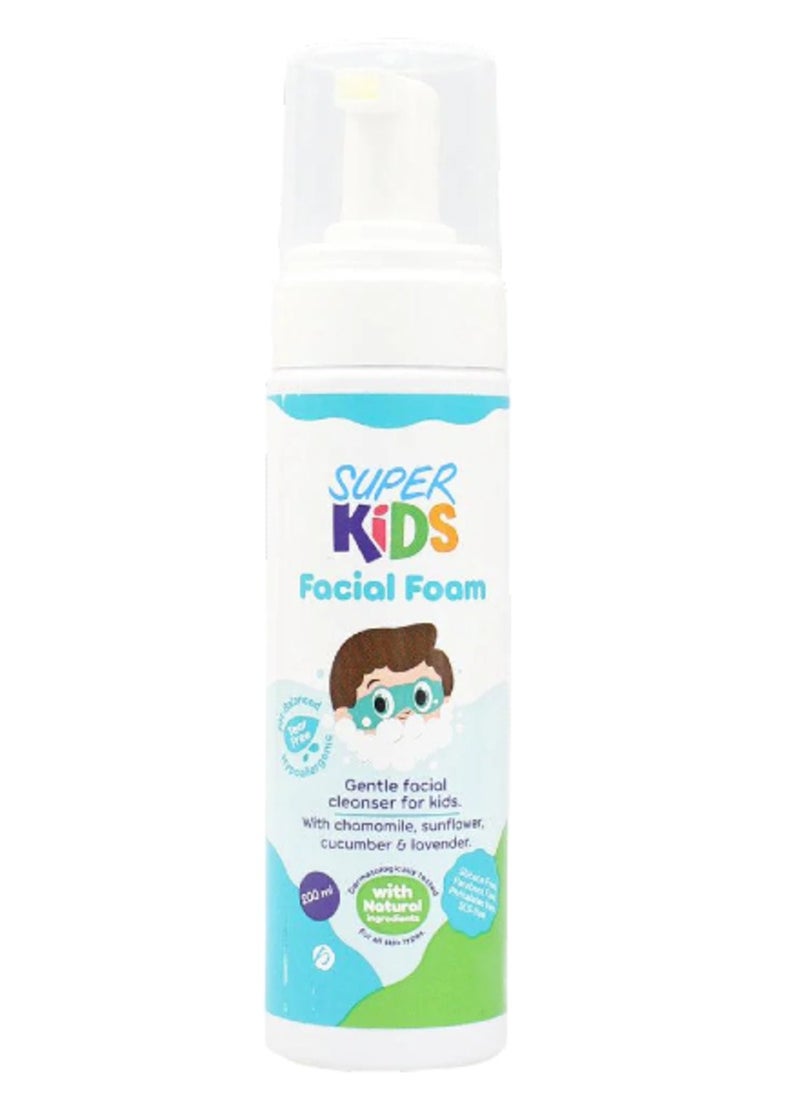 SUPER KIDS Facial Foam Cleanser - 200 Ml 