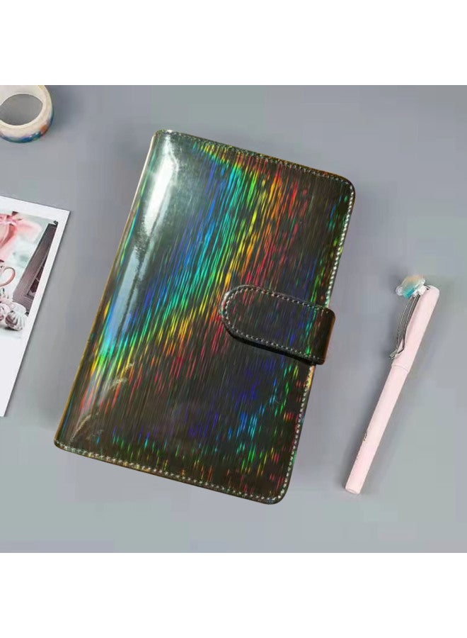 Dimension Stationery Korea Girl's Heart Macaron Loose-leaf Notebook Pu Hand Account Book Notebook Hand Account Book Travel Book - Image 1