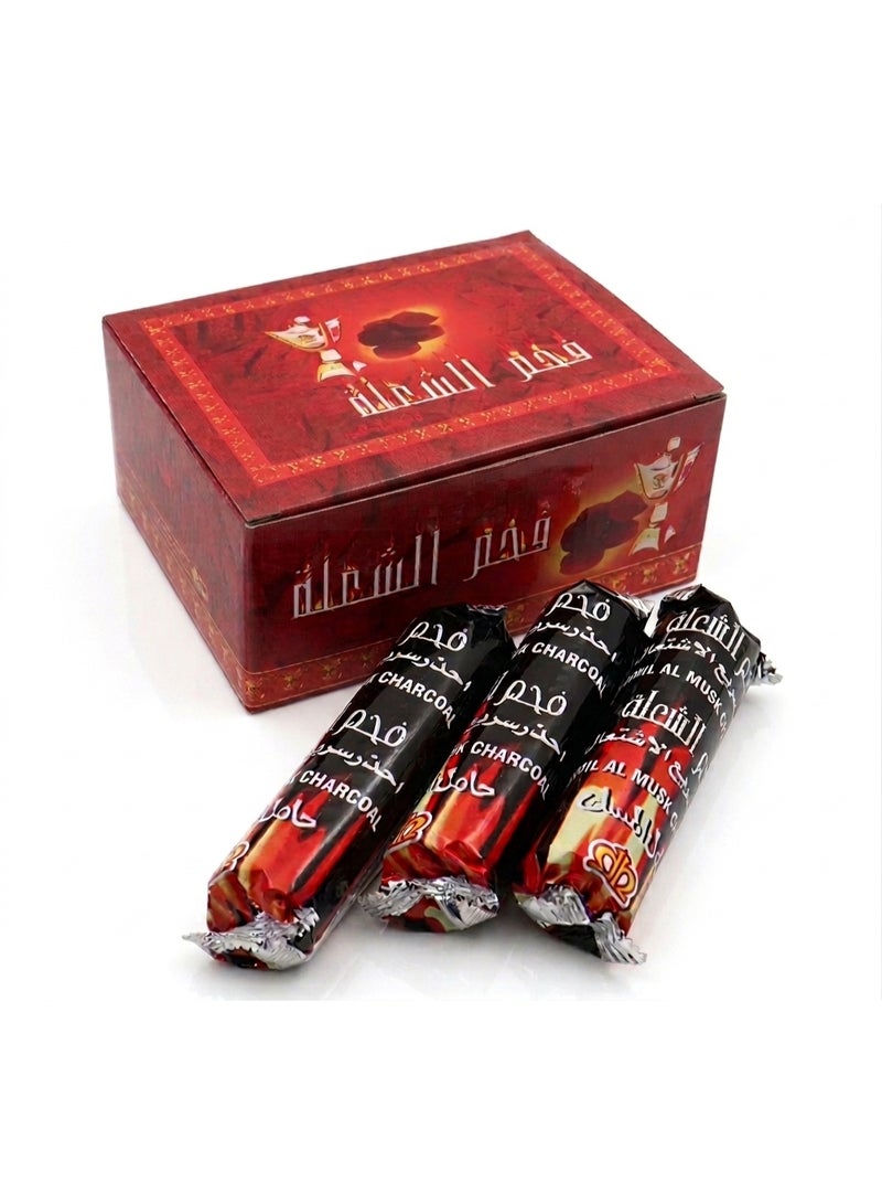 فحم سريع الاشتعال للبخور | 100 قرص | اشتعال سهل وفوري | احتراق 45 دقيقة | بدون شرار | اقراص 33 مم من الشعلة - Image 1