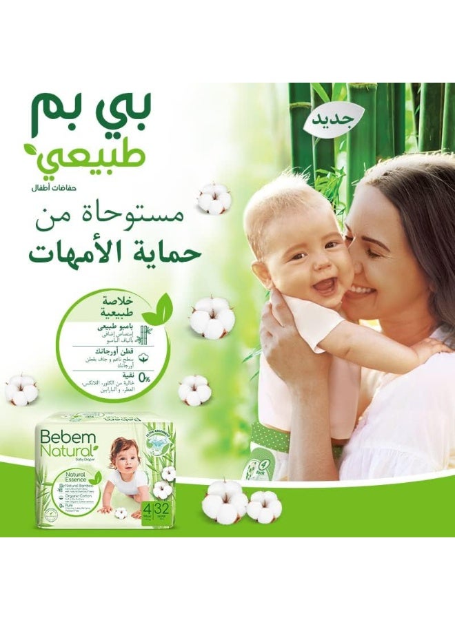 Bebem Natural - Baby Diapers - Jumbo Pack - Mini Size 2 - 58 Pieces - Image 4