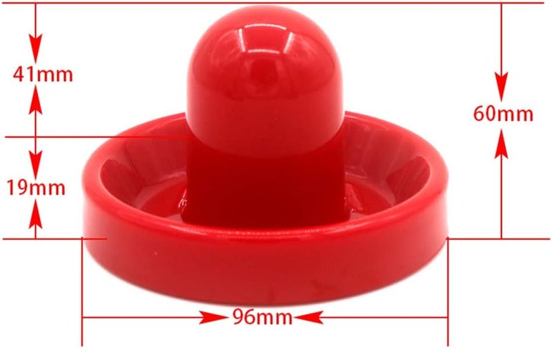 BQSPT Air Hockey Paddles and Pucks, Goal Handles Replacement Accessories for Game Tables (4 Striker 96mm with Pads, 8 Pucks 64mm Thick and Thin) - Image 5