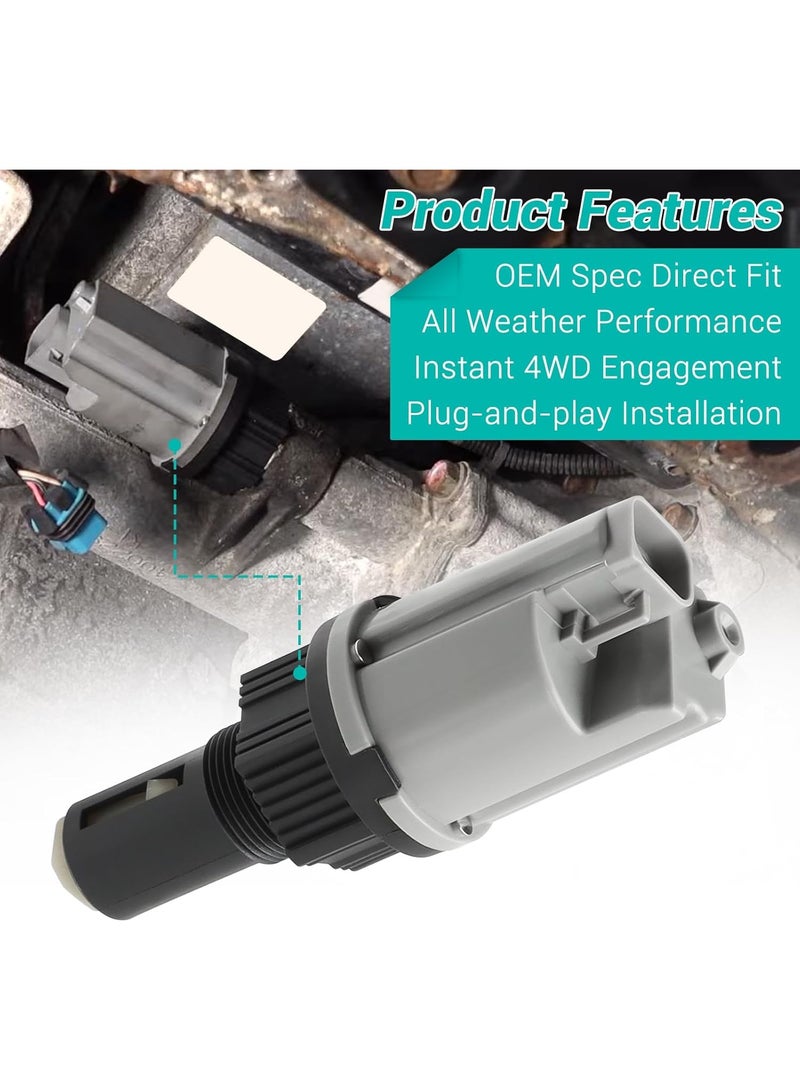 600-101 4WD Actuator Fit for Chevy Silverado Avalanche K1500 K2500 K3500 GMC Canyon Yukon Cadillac Escalade Isuzu i-350 i-370 4x4 Front Differential Axle Actuator, OEM 8260600730 26060073 - Image 3