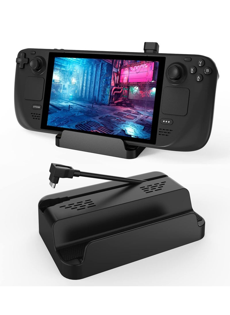 SYOSI - Compatible with Stand Base for Steam Deck,  Steam Deck Accessories, Charging Dock for Steam Deck,  Dual USB and Full Speed Charging USB C Port for Steam Deck, Anti-Slip Holder Stand for Steam Deck - Image 1