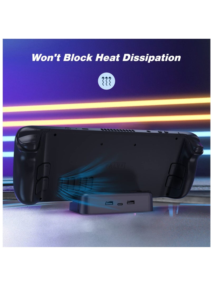 SYOSI - Compatible with Stand Base for Steam Deck,  Steam Deck Accessories, Charging Dock for Steam Deck,  Dual USB and Full Speed Charging USB C Port for Steam Deck, Anti-Slip Holder Stand for Steam Deck - Image 1